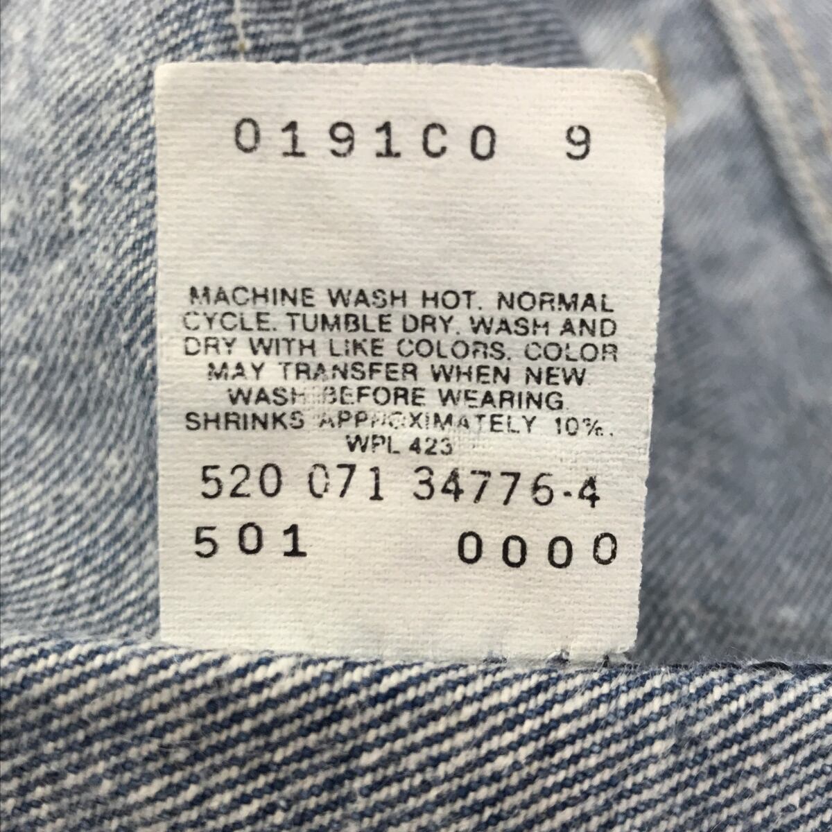 LEVI'S リーバイス 90年代 USA製 501- 0000 サークルR レッドタブ 刻印