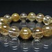 ルチルクォーツ ブレスレット 14mm プラチナルチル ブレス 一点物 111-55046