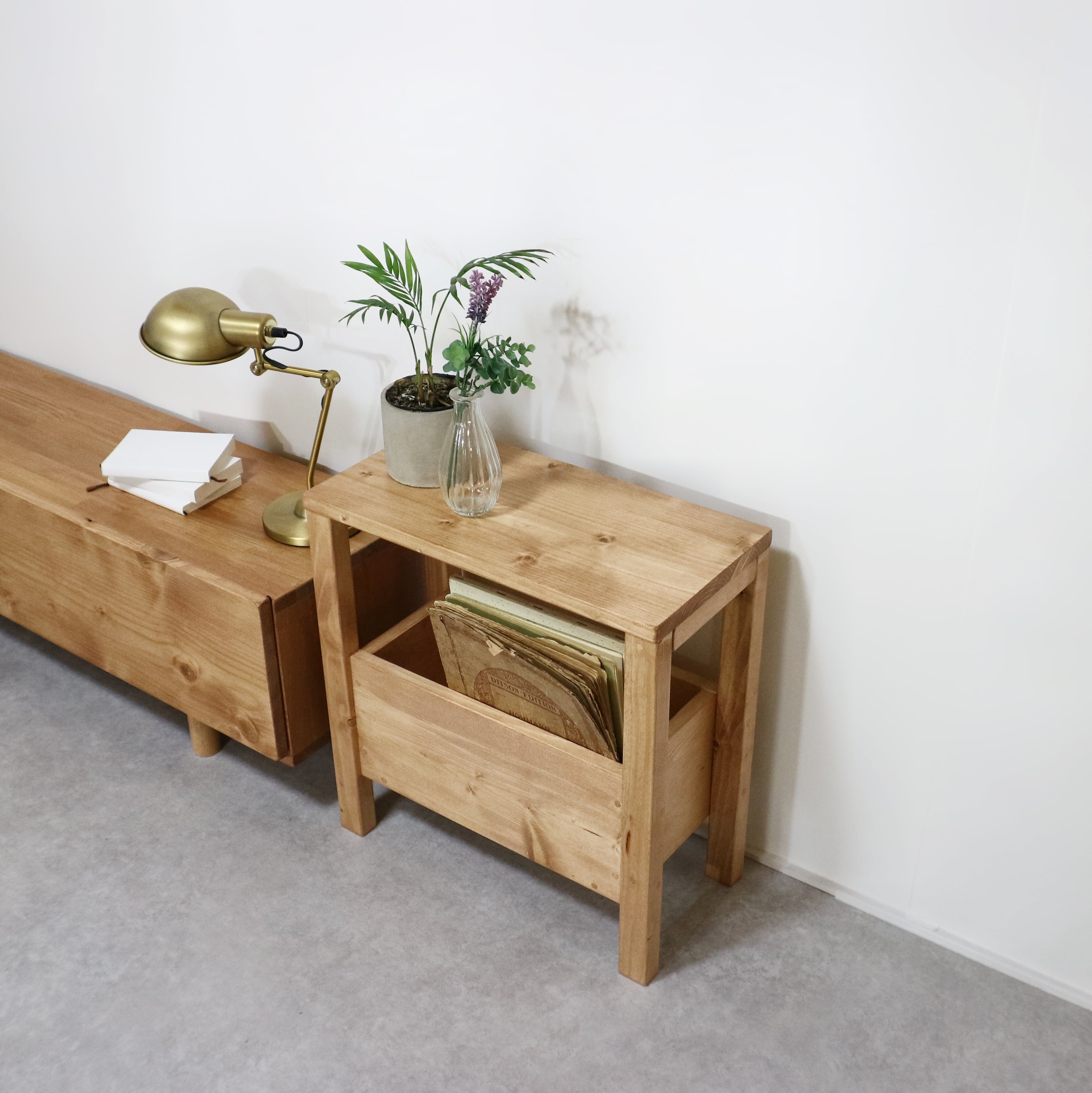 ●木工● 堅牢なサイドテーブル ♪セパレート構造の優れたデザイン♪ Side Rack Table”NEOteak” | mitsuya工房 （株式会社 MITSUYA）