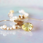 Giardinoピアス（レモンクォーツ）