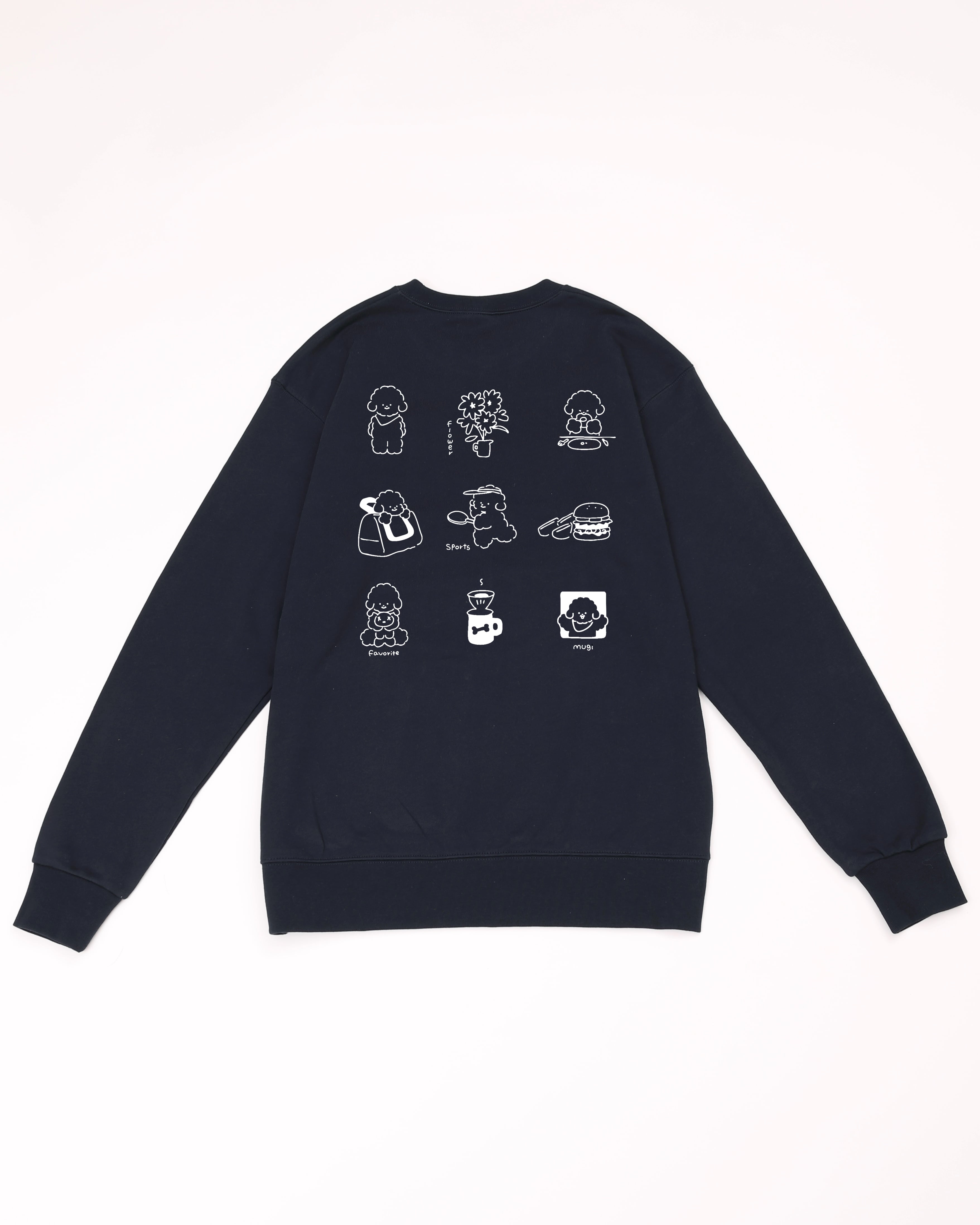 mugiページ Mugi Sweat Shirts Navy | tombonia