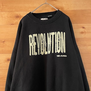 【Men's Wearhouse】Revolution ロゴ トレーナー スウェット XL オーバーサイズ アメリカ古着