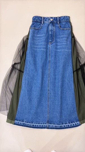 Denim&チュールスカート　16000➕tax