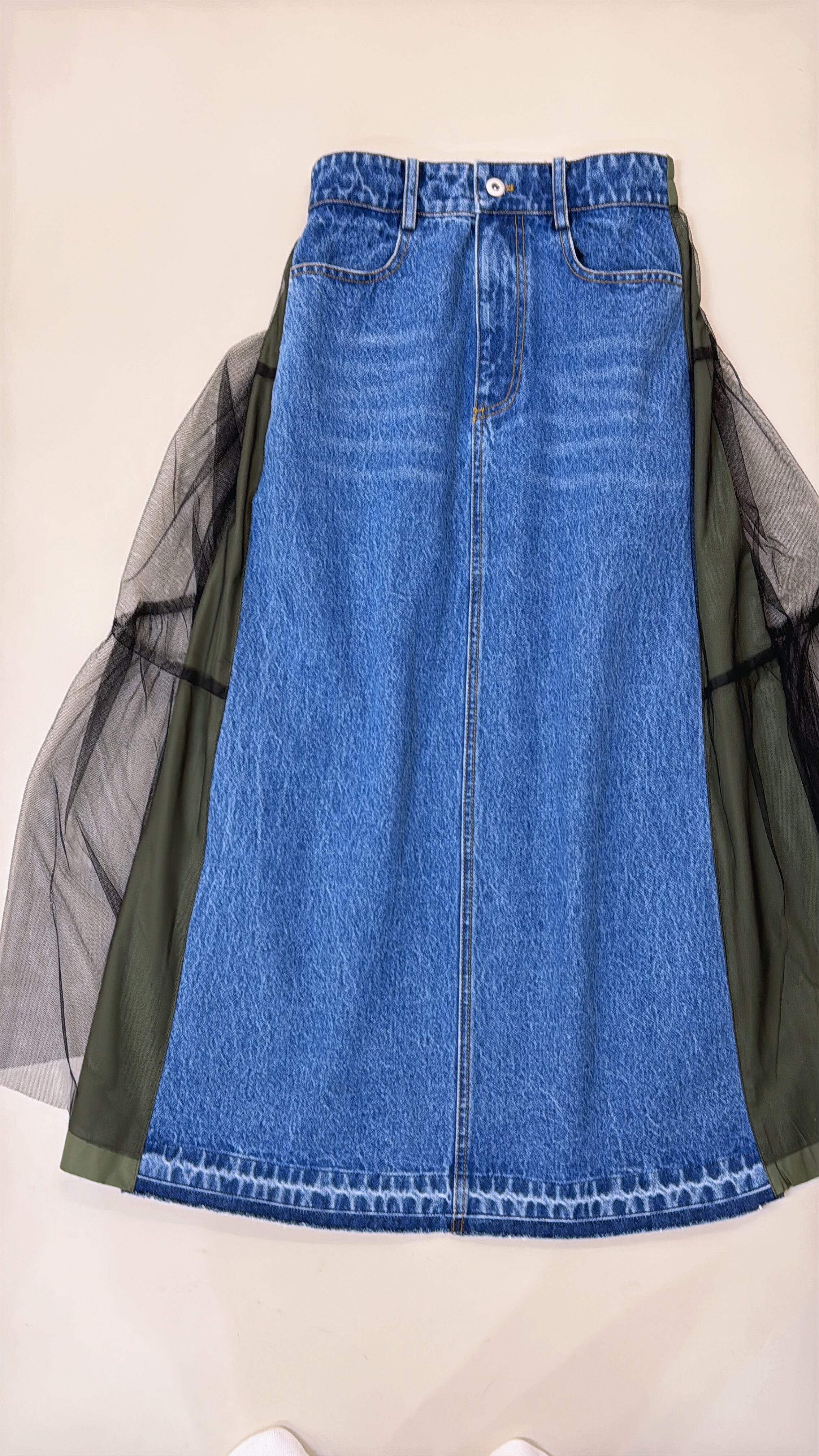 Denim&チュールスカート　16000➕tax