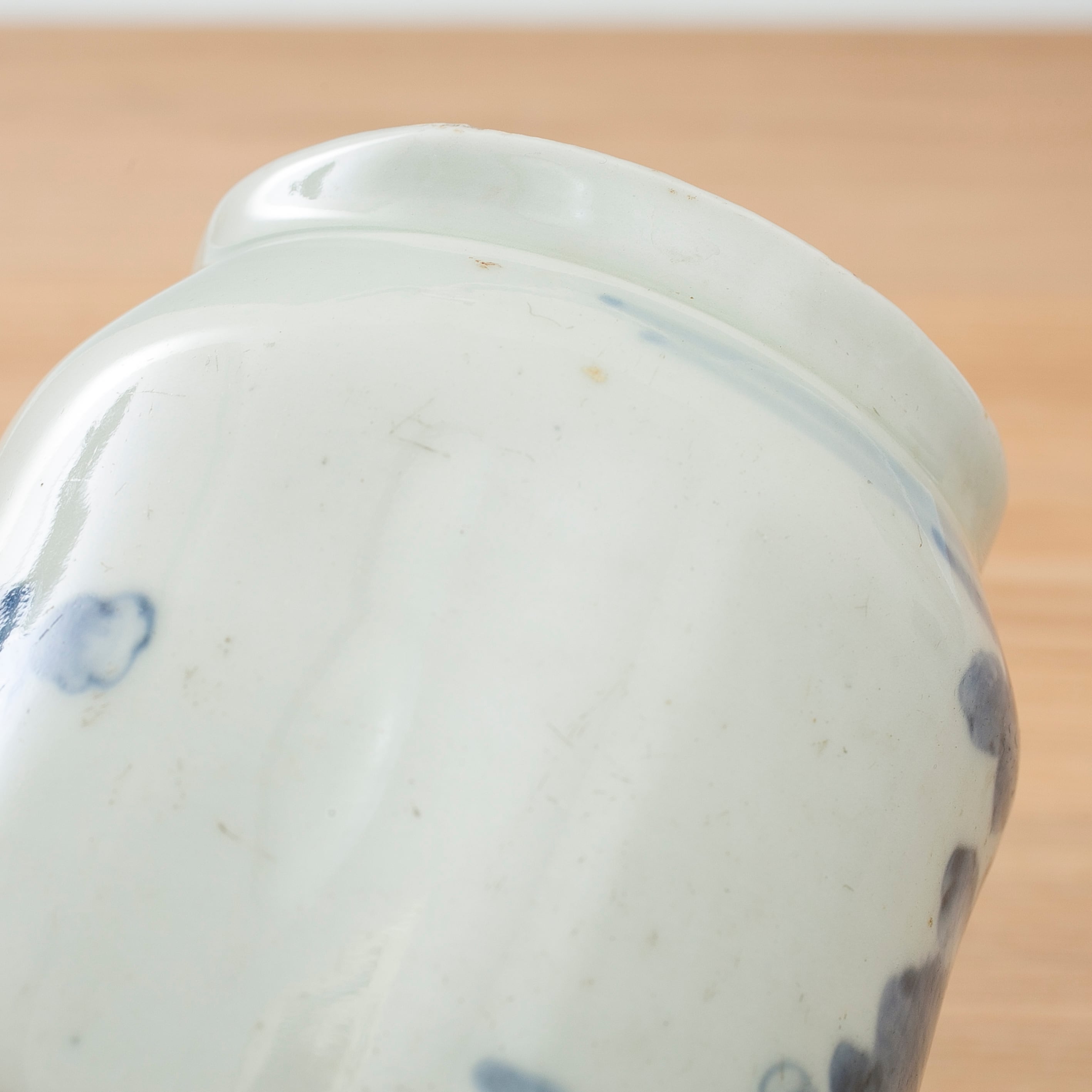 伊万里 古伊万里 染付 徳利形 一輪挿 花瓶 花器 花入 花生 菊花文 日本