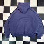 00s USA製 Carhartt プルオーバーパーカー フェードネイビー 刺繍ロゴ カーハート