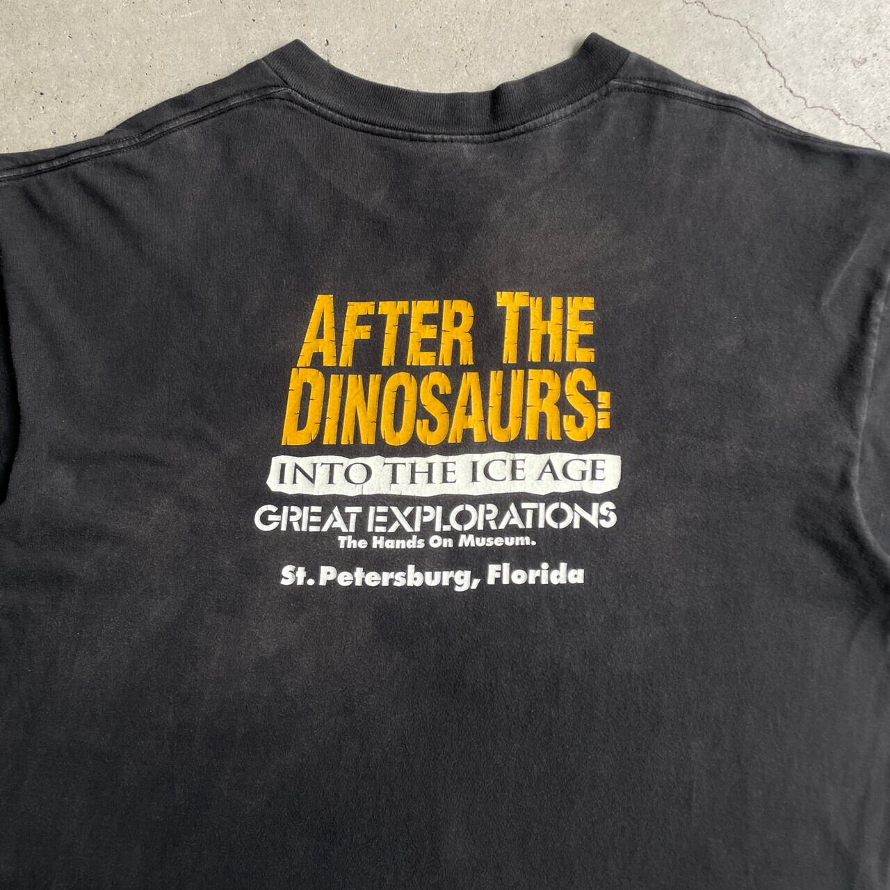 90年代 USA製 サーベルタイガー アート プリントTシャツ メンズXL 古着