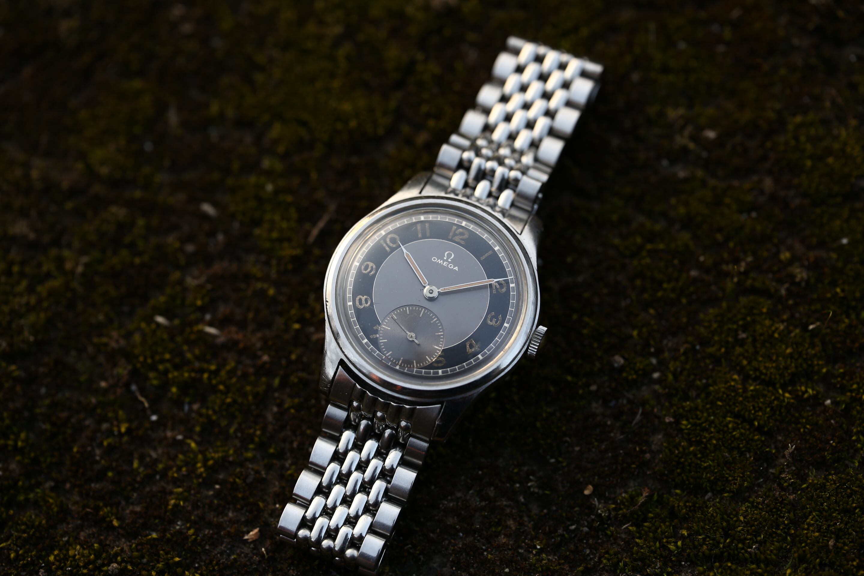 □激レア!1940年代製□オメガ ΩOMEGA手巻きメンズ腕時計⁄WWⅡ OMEGA