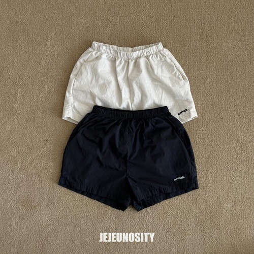 【予約】JEJEUNOSITY 裾ロゴショートパンツ