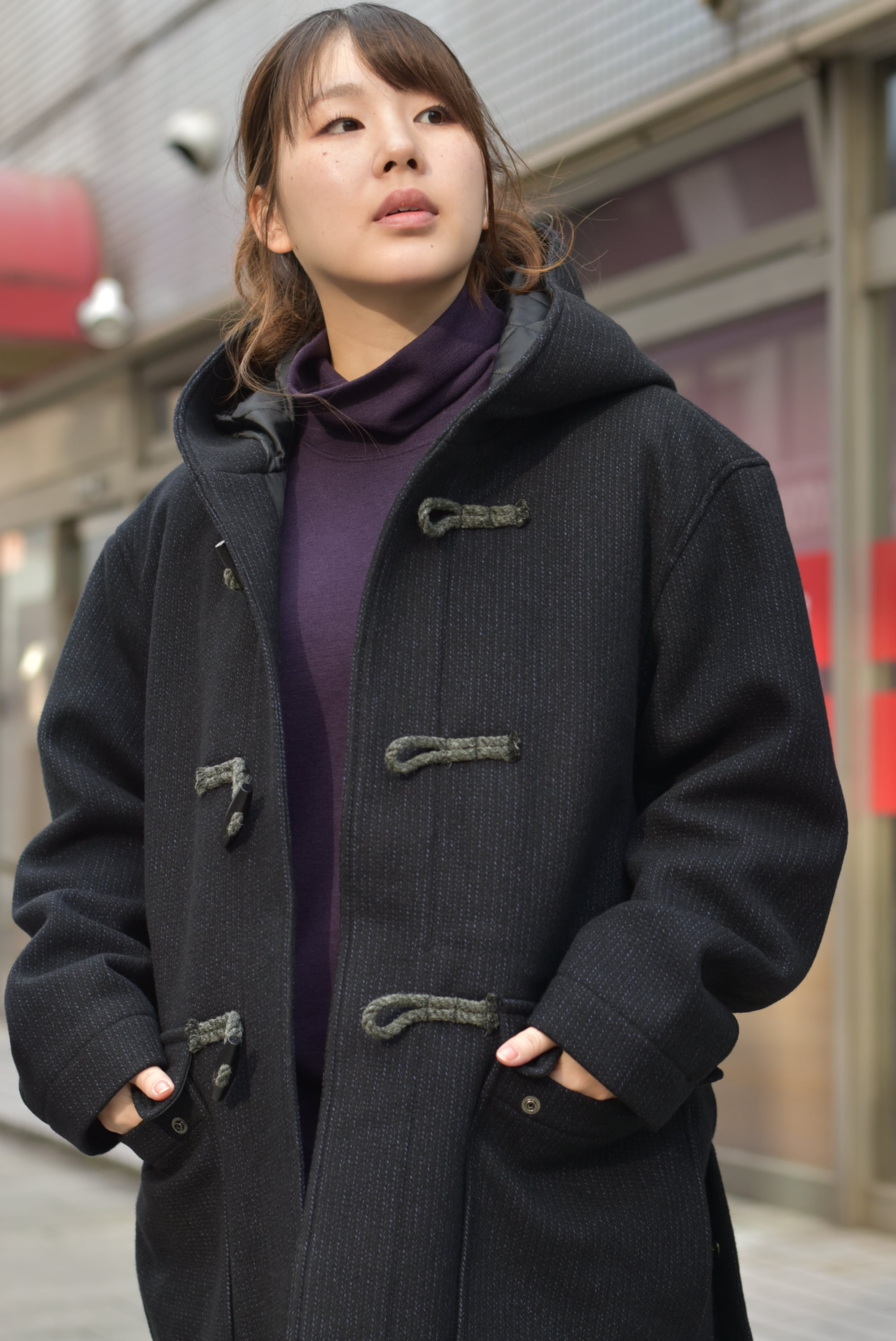 CURLY&Co.】BEACH CLOTH DUFFLE COAT | theater(シアター)