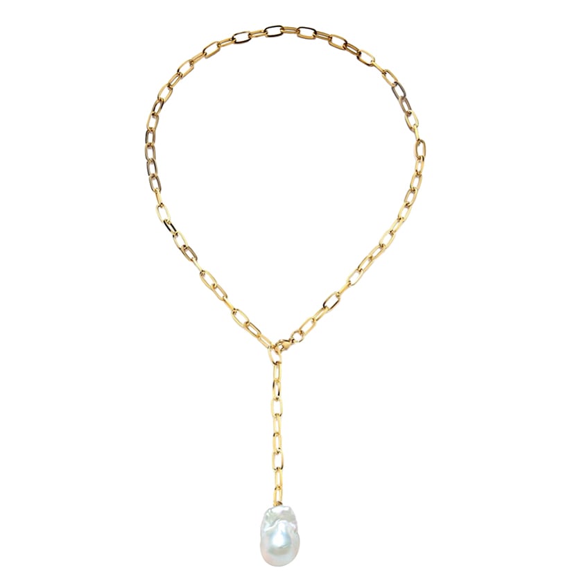 【選べるパール】〈S class〉baroque pearl Y necklace（white/M size）