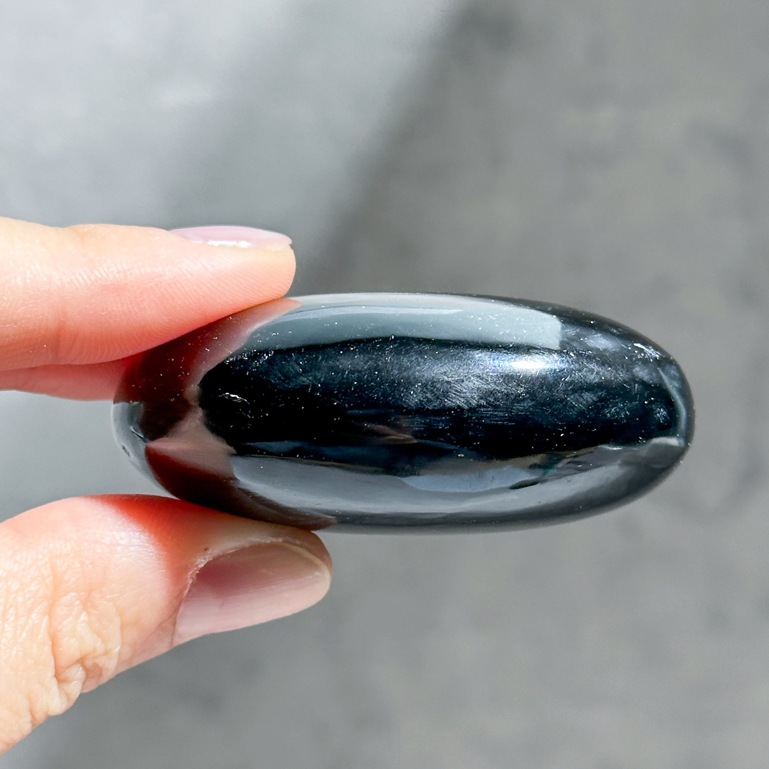 シルバーオブシディアン パーム63◇Silver obsidian◇天然石・鉱物