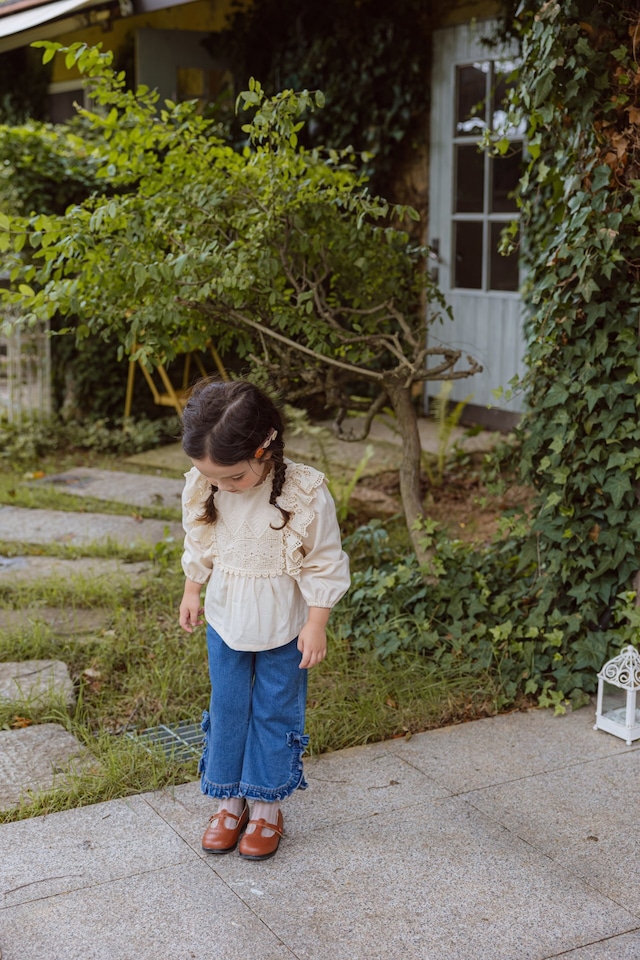 【即納】<flo>  Sua denim pants