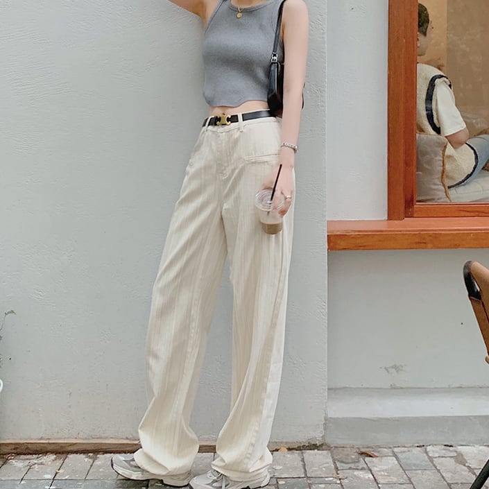 slim straight leg pants