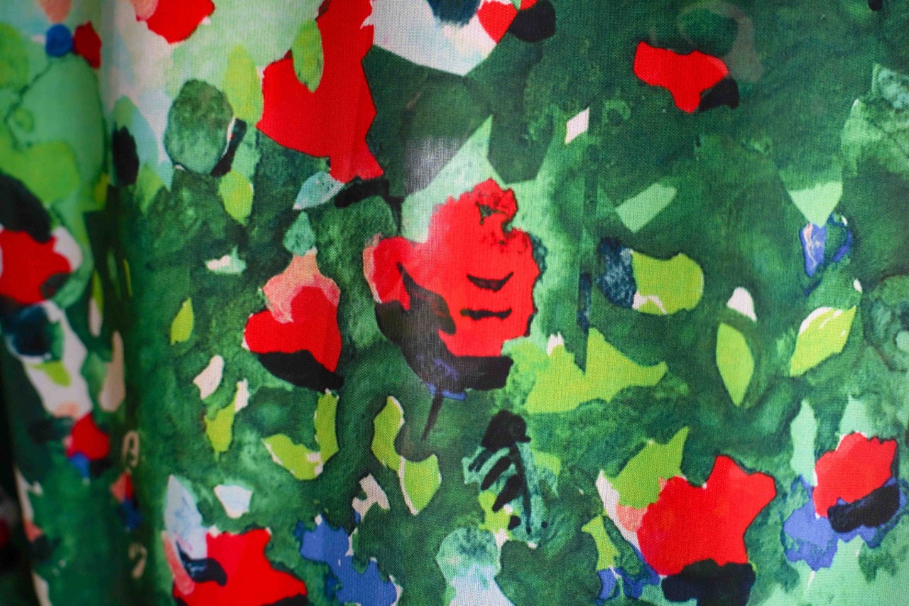 【生地_レーヨンシフォン】_ Rose Garden・画像8