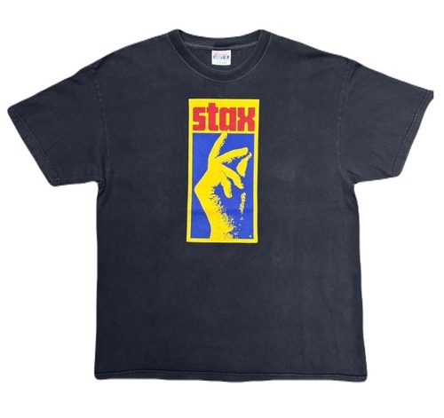 00’s STAX Logo Print Tee / Hanes BEEFY-T