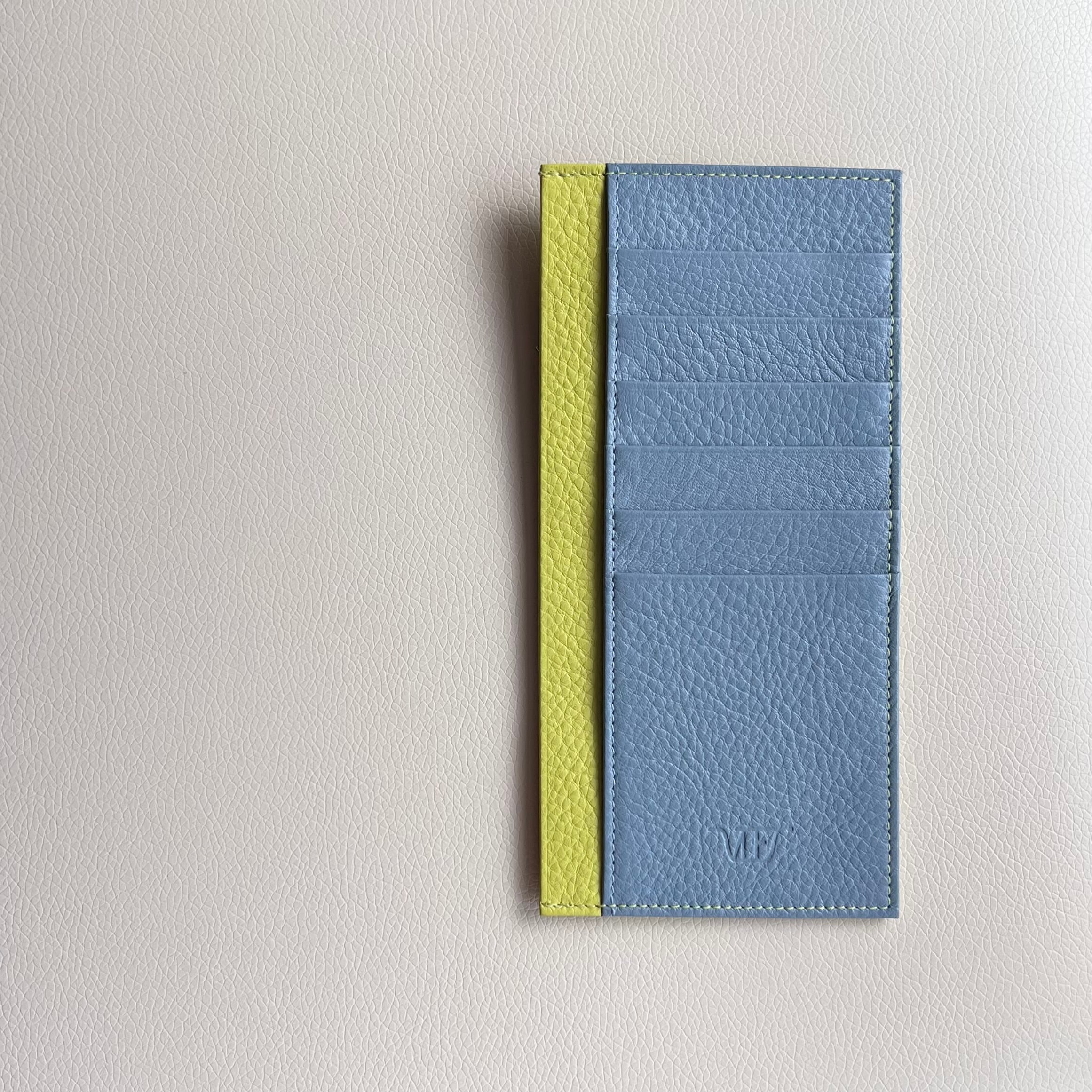 オールドブルー×ネオングリーン：あつさ3.0mmのサイフ | VIFJ