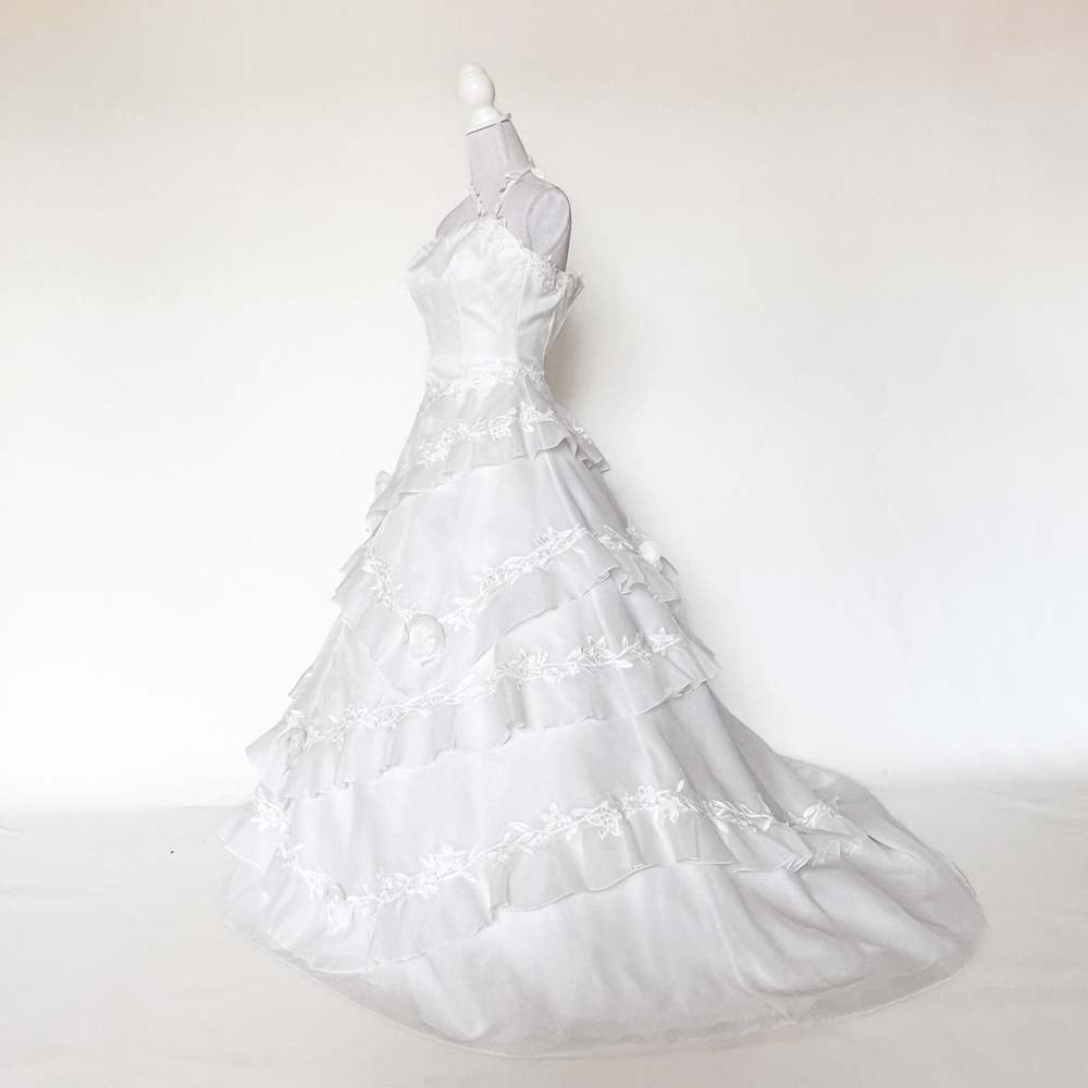 ウェディングドレス 中古 ワタベウェディング 6号 6T Aライン オフ