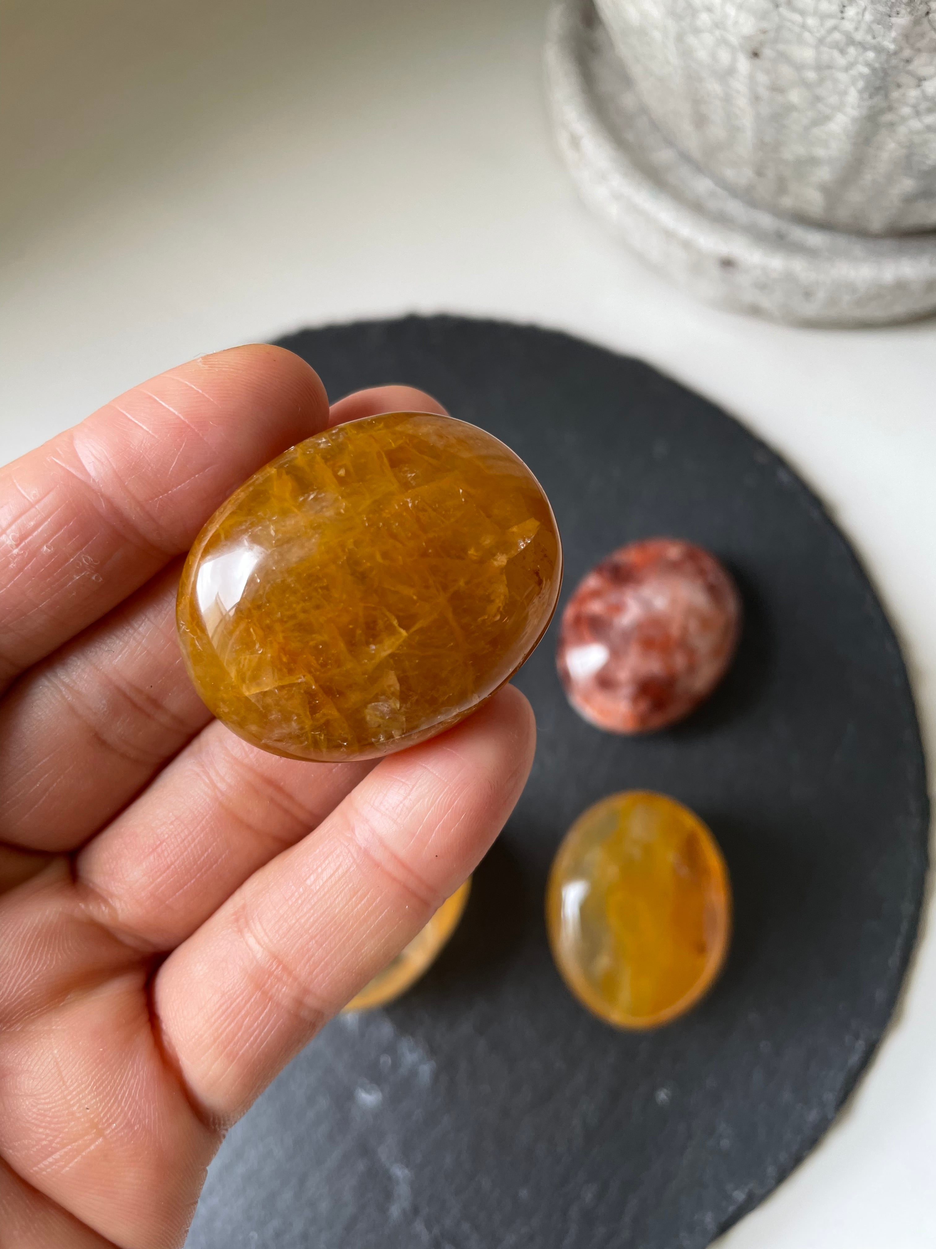 Aura Quartz Soap Shape Stones / オーラクォーツソープシェイプ