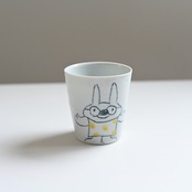 村田菜穂美作　長コップ「うさちゃんめがね」　［2104130000416］