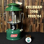 コールマン 220K 1980年4月製造 ツーマントル ビンテージ COLEMAN 美品 完全分解清掃 メンテナンス済み 80年代 