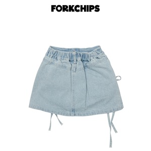 [FORKCHIPS] Cube Ribbon Skirt (JS/JM/JL/JXL) / [포크칩스] 큐브리본스커트 (JS/JM/JL/JXL)