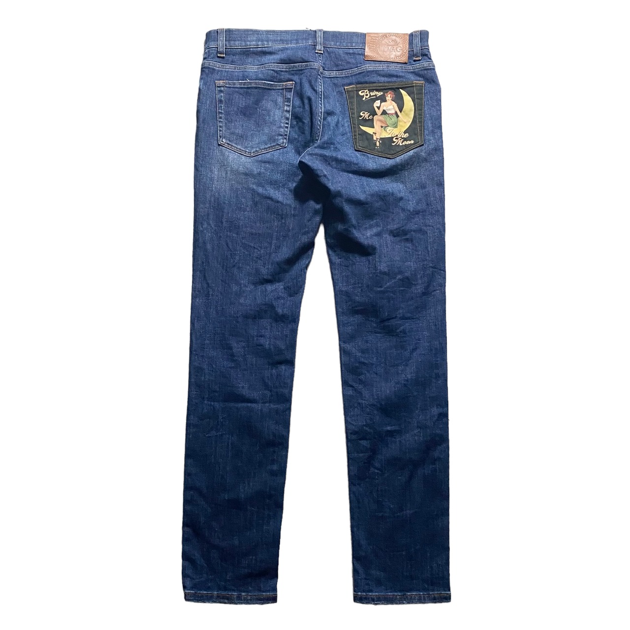 DOLCE&GABBANA indigo denim pants “Bring Me To the Moon”