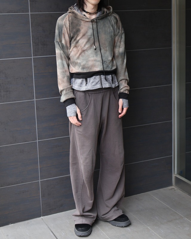 Short length mesh hoodie