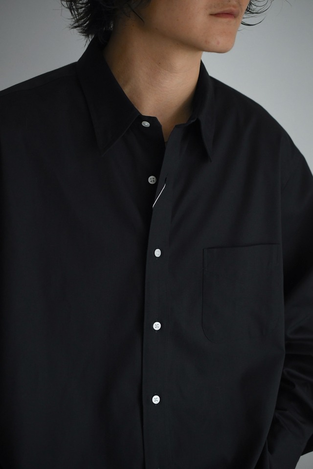 FOUNDOUR / REGULAR COLLAR SHIRT (NAVY)