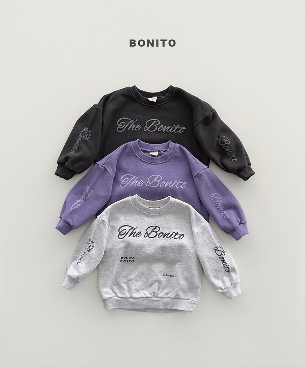 韓国子供服 / BONITO / 26Autumn / The Bonito ロゴスウェット / 秋服 *12M~JM *