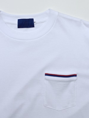 【EZ DO MARKET限定】EACHTIME. + CODE;C + BLANKMAG Rib Pocket Tee WHITE