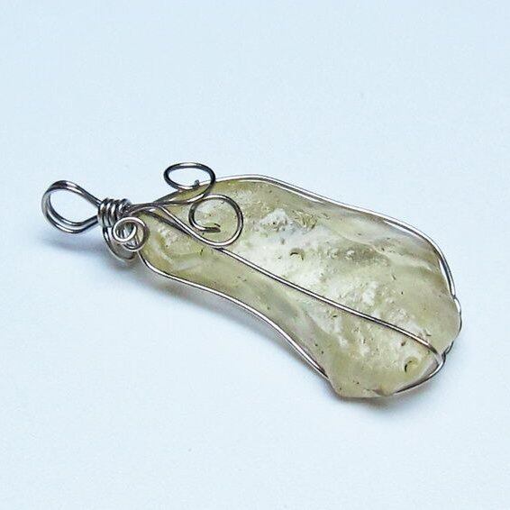 リビアングラス ペンダント 一点物 メール便可 112-13682