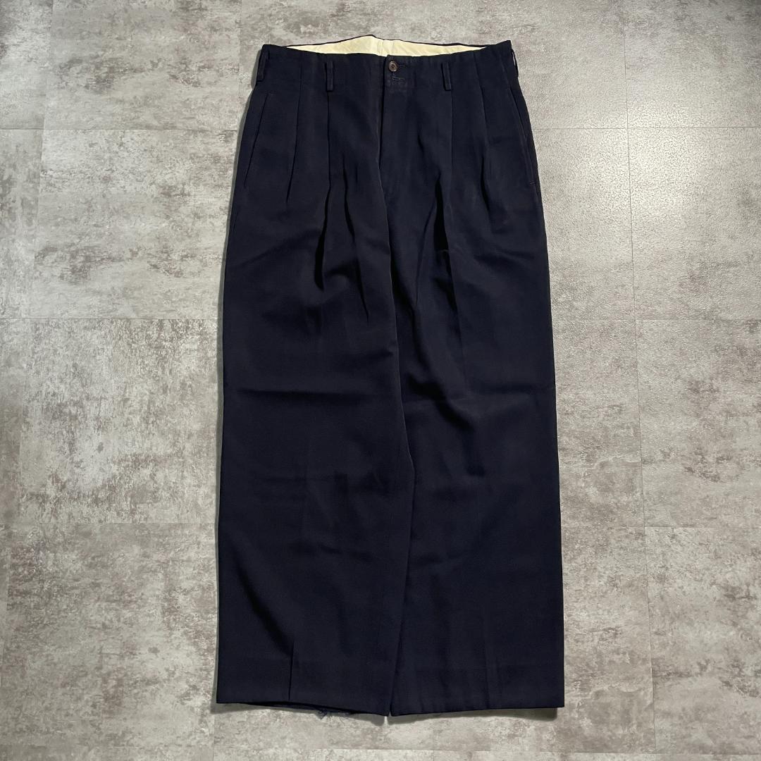 90s Christian Dior MONSIEUR navy slacks / W30 L28 | ib2