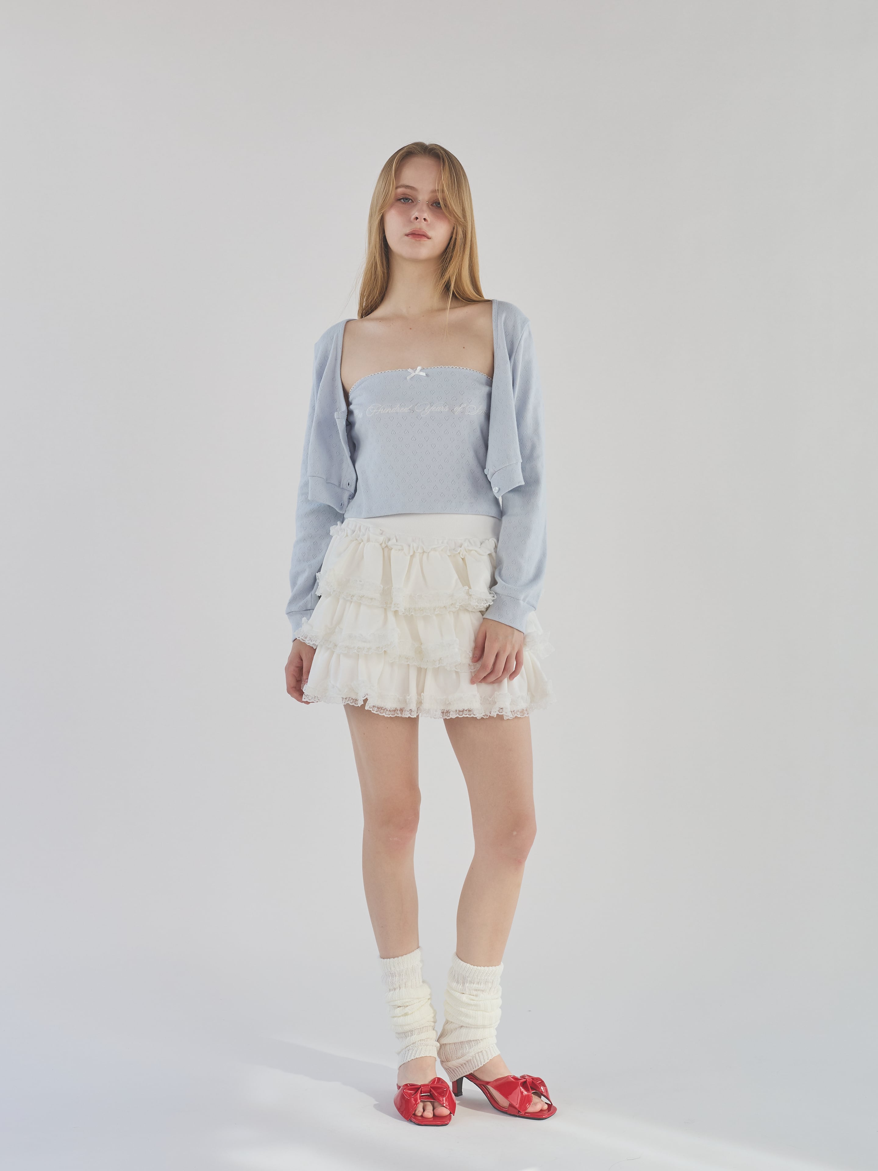 再入荷♡フリルスウェットレースショートパンツ | lilLilly official