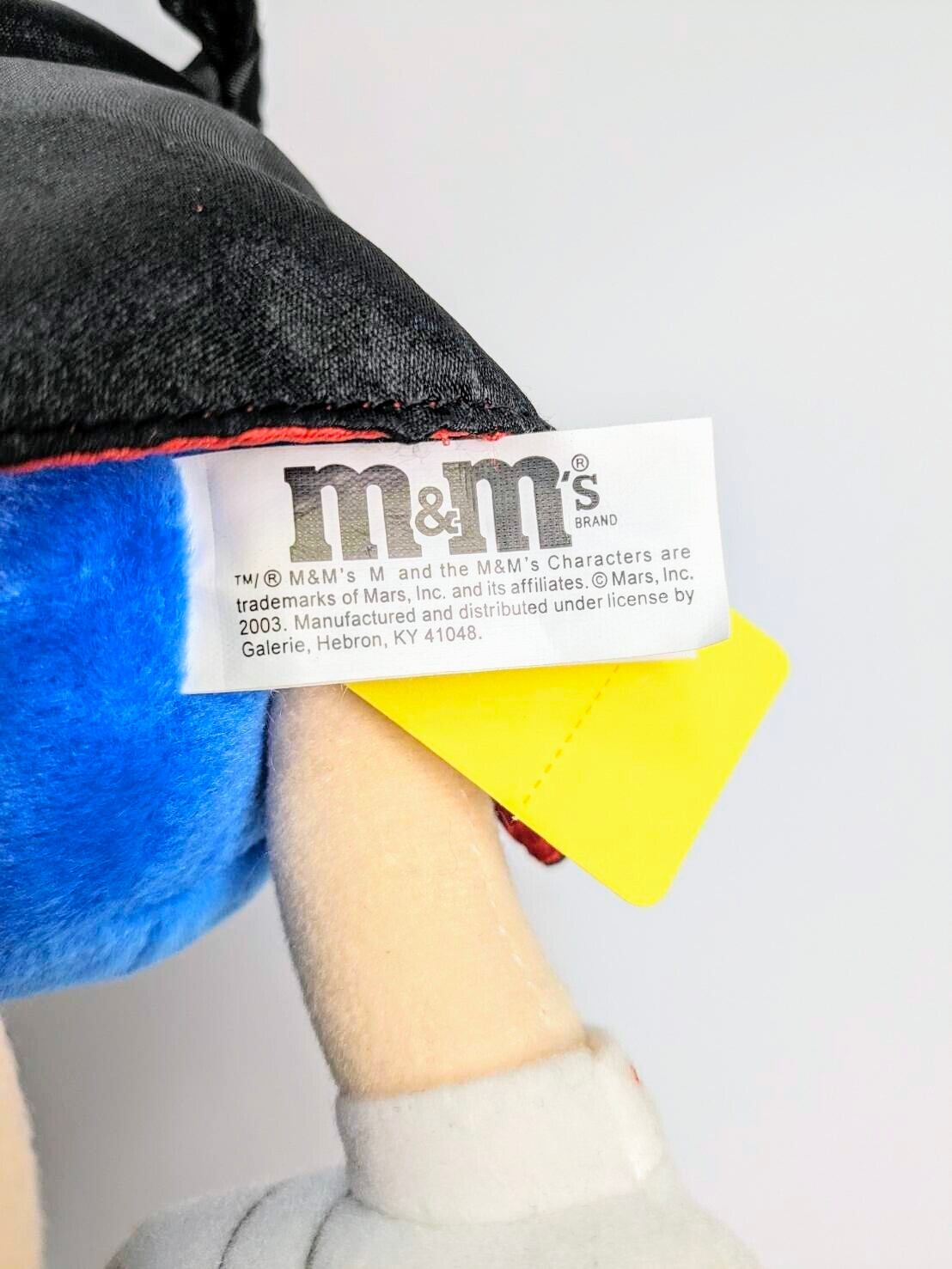 【m&m's ぬいぐるみ ブルー ゾロケープ マスク 2003年製】『エムアンドエムズ（M&M's）』 〚アメリカン雑貨 アメトイ〛