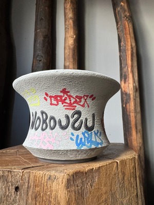 【新着】阿萬 × aobouzu グラフィティ鉢 3【外遊び編】WILD MARKET