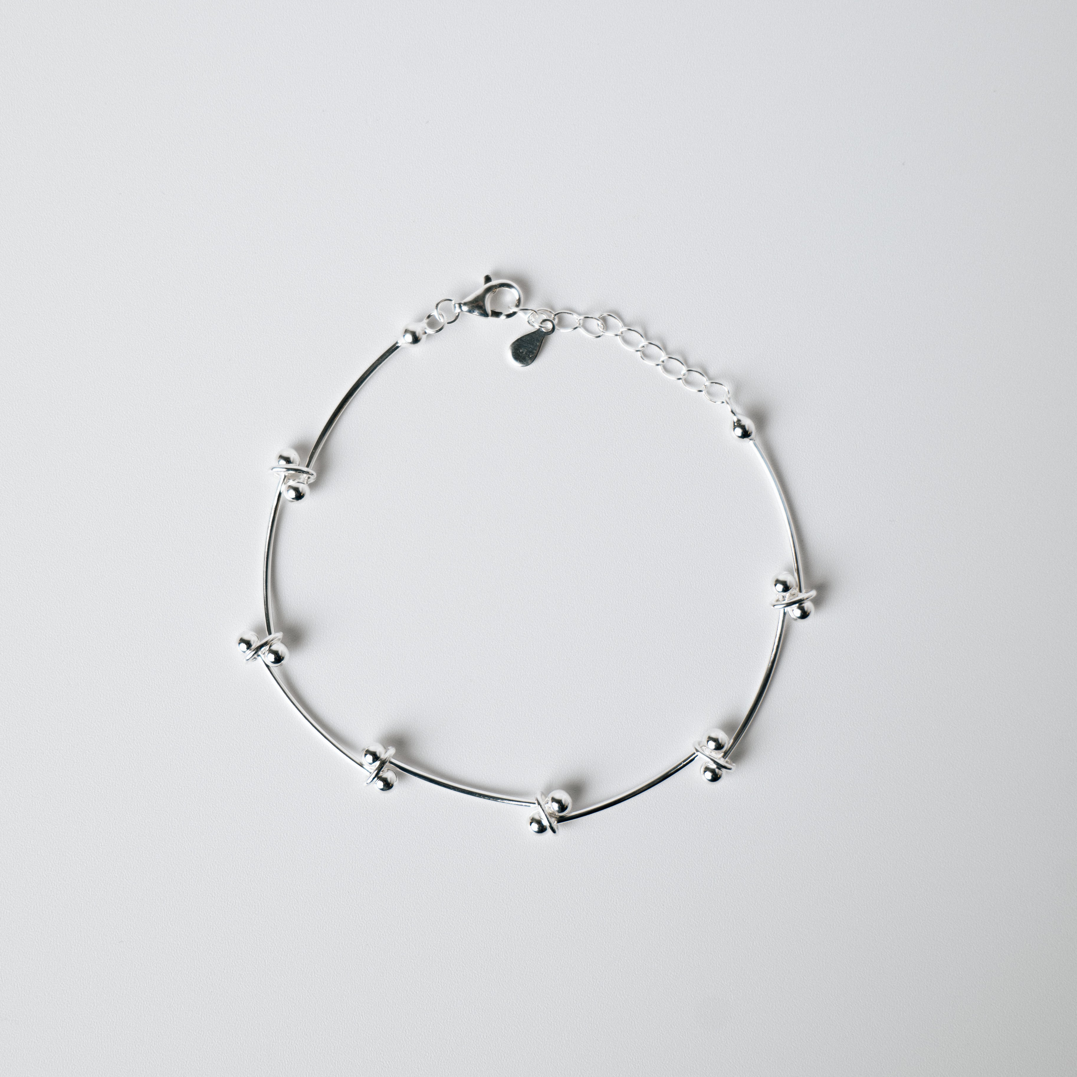 aura ] silver925 asymmetry chain bracelet | aura