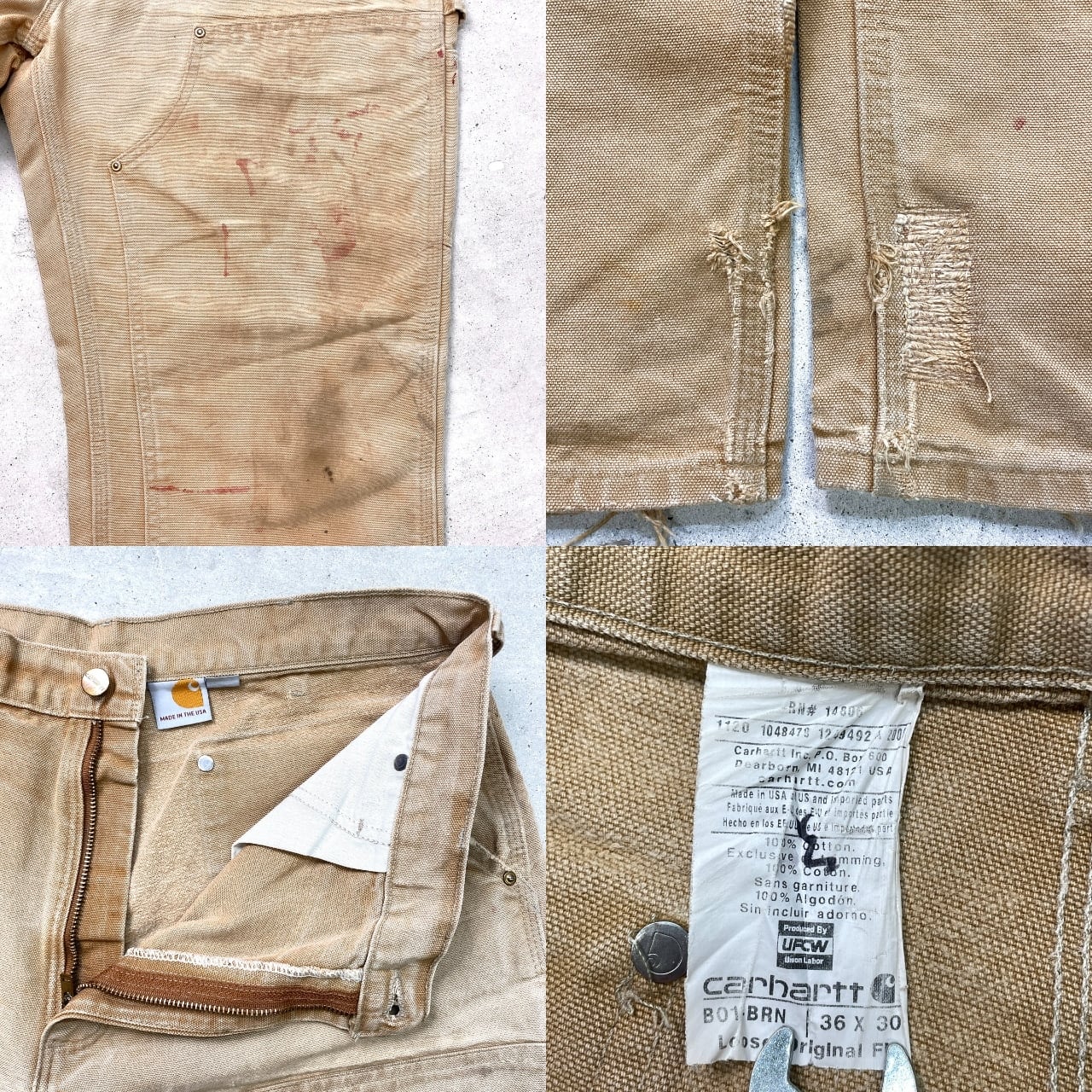 USA製 Carhartt カーハート ダブルニー ダック ペインターパンツ