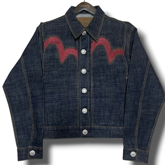 雰囲気抜群 EVISU 1st 大戦モデル カモメ デニムジャケット サイズ38 