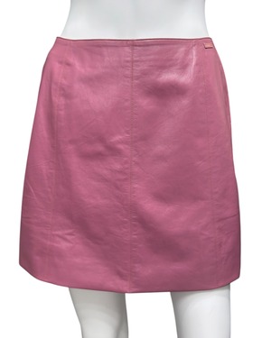CRUISE 2000 CHANEL LEATHER MINI SKIRT