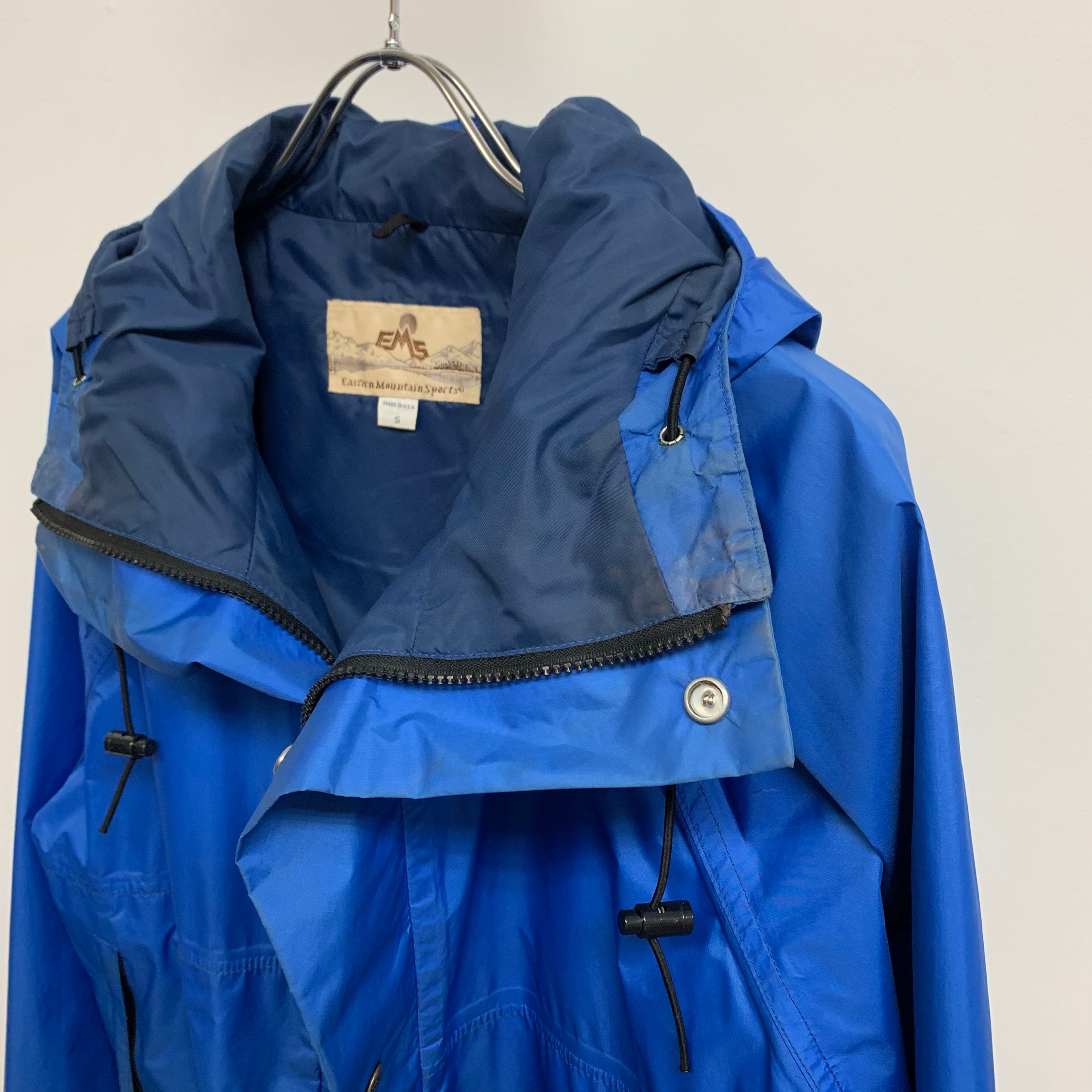 0195. 1990's EMS GORE-TEX parka ブルー シェルジャケット ゴアテック