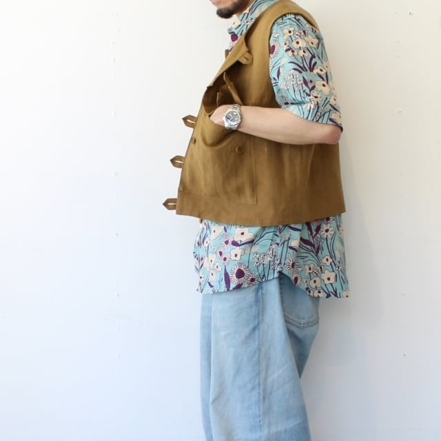 HAVERSACK リネンクロップドユーティリティベスト Linen Cropped Vest