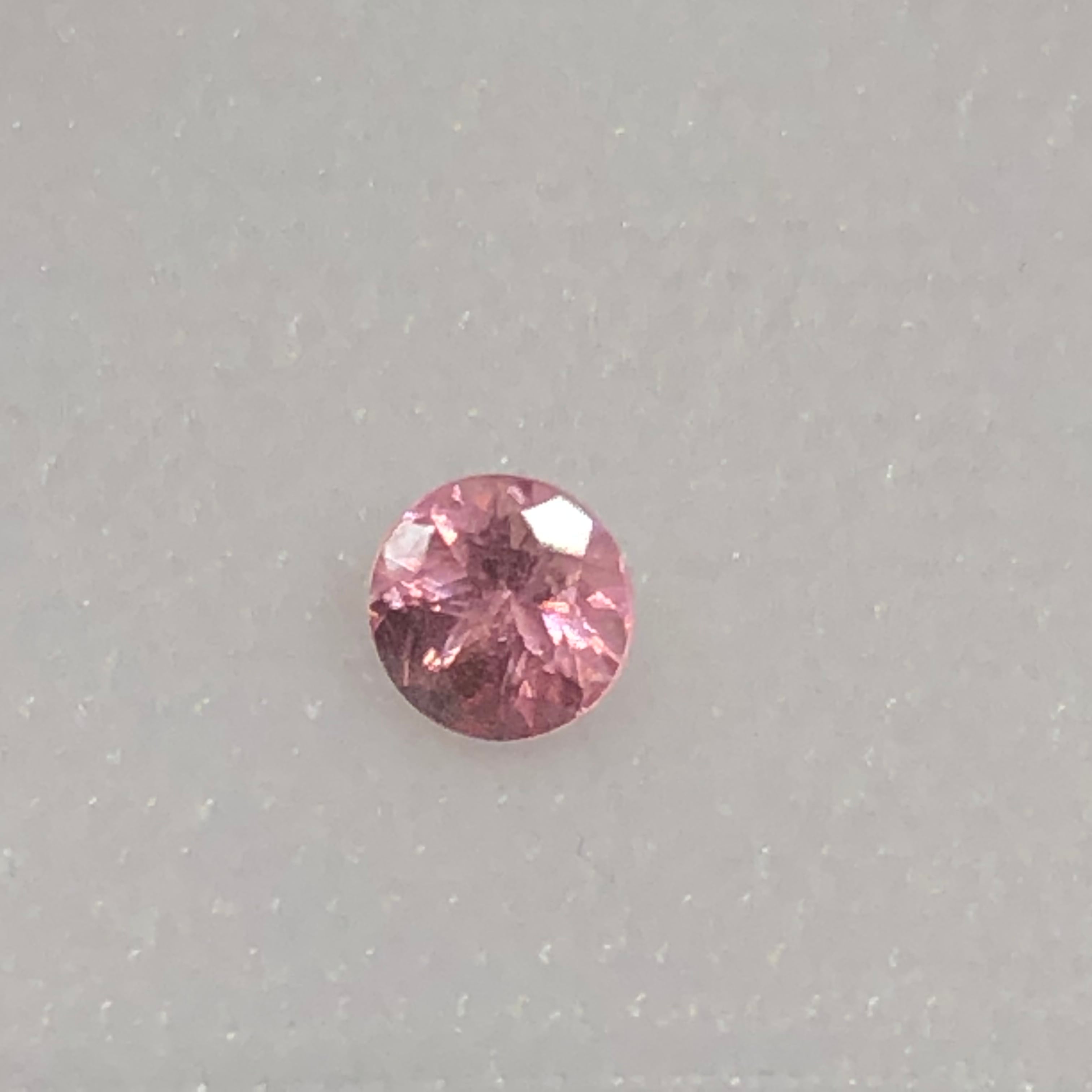 ロードクロサイト (インカローズ) 1.41ct pt. ダイヤネックレス