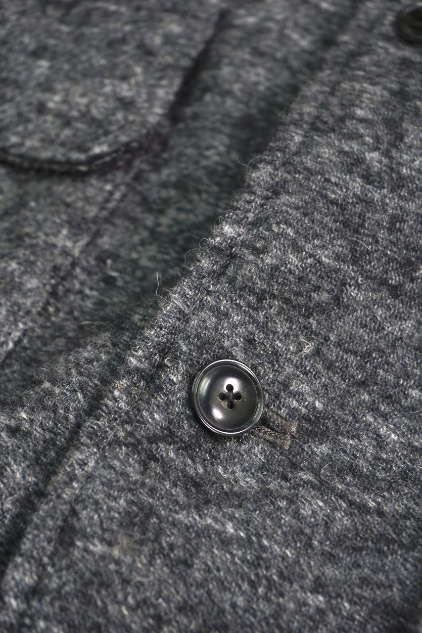 Wool Linen Tweed Shirt Jacket