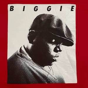 【BROOKLYN MINT】the Notorious B.I.G. Biggie ノトーリアス・B.I.G ビギー フォトプリント スウェット トレーナー プルオーバー  レッド rap ラップ hiphop ブルックリンミント US古着