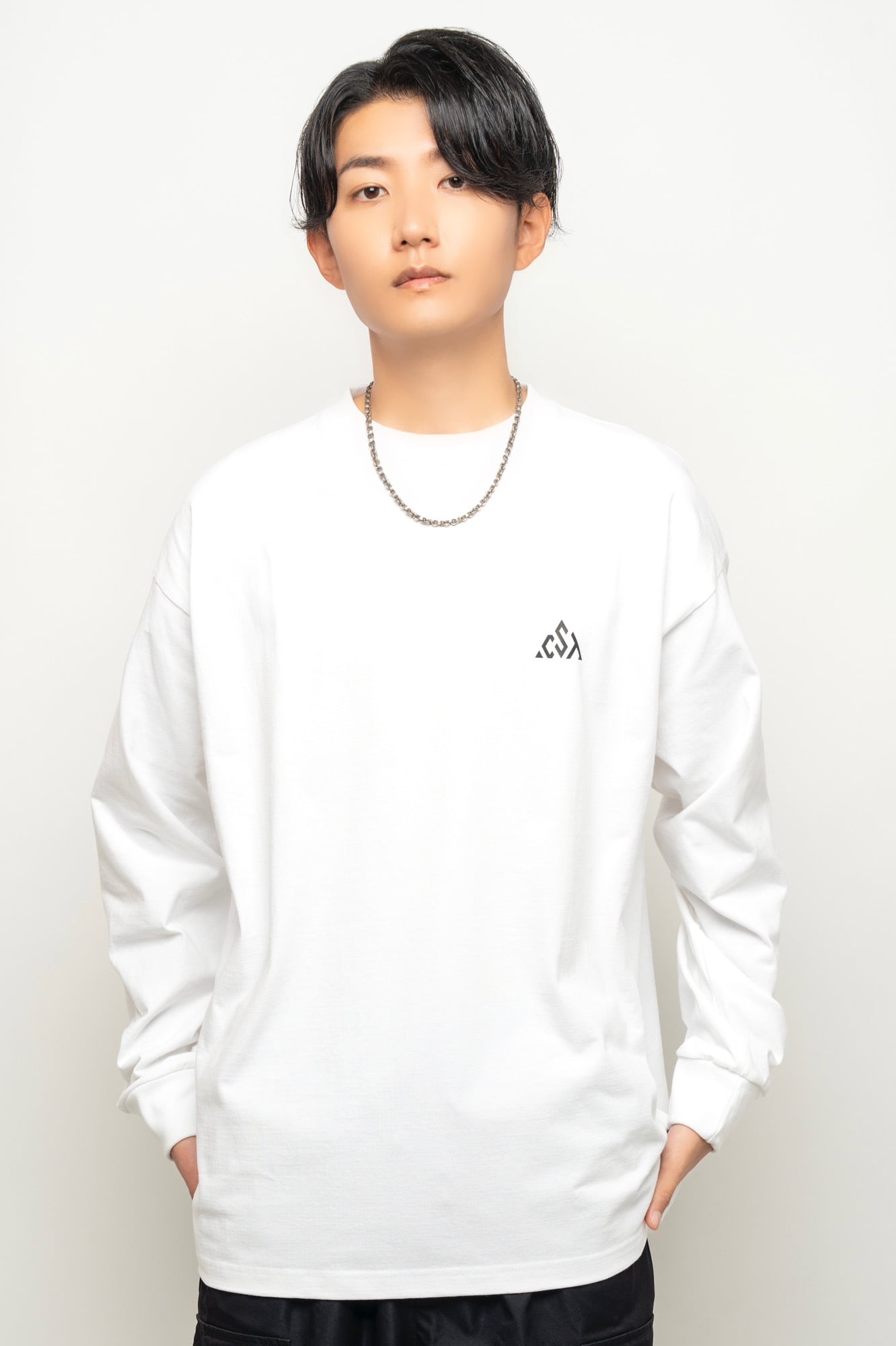 Zushi White Long-sleeve T-shirt MEN | ShonanChillTime