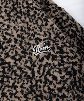 【#Re:room】LEOPARD JACQUARD BIG CARDIGAN［REK133］