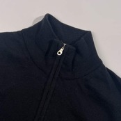 イタリア製 FIUME フィウメ ハーフジップ ニット セーター 48/ブラック レディース 男女でも