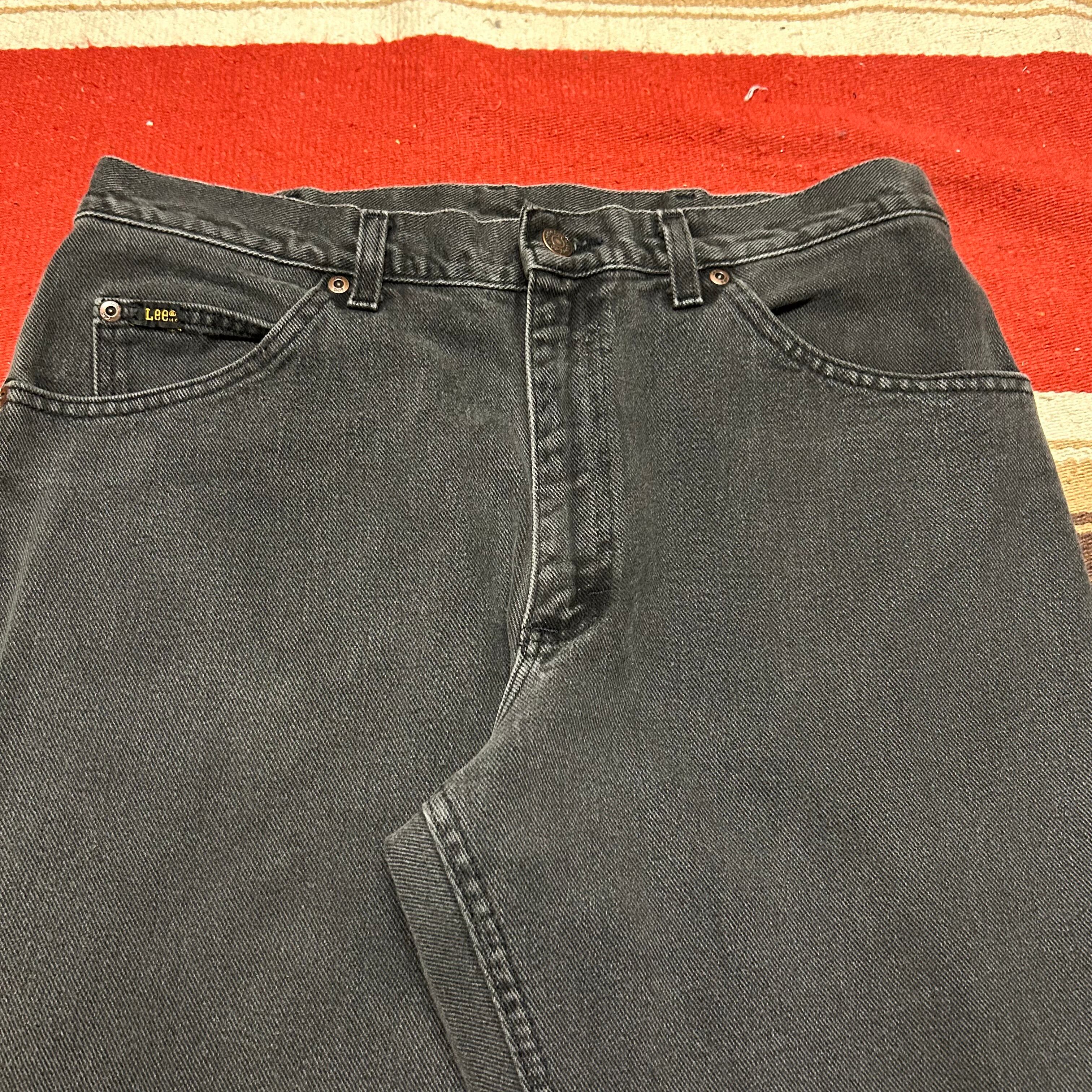 90s~ Lee 200 Black Denim Pants W34 | DESERTSNOW