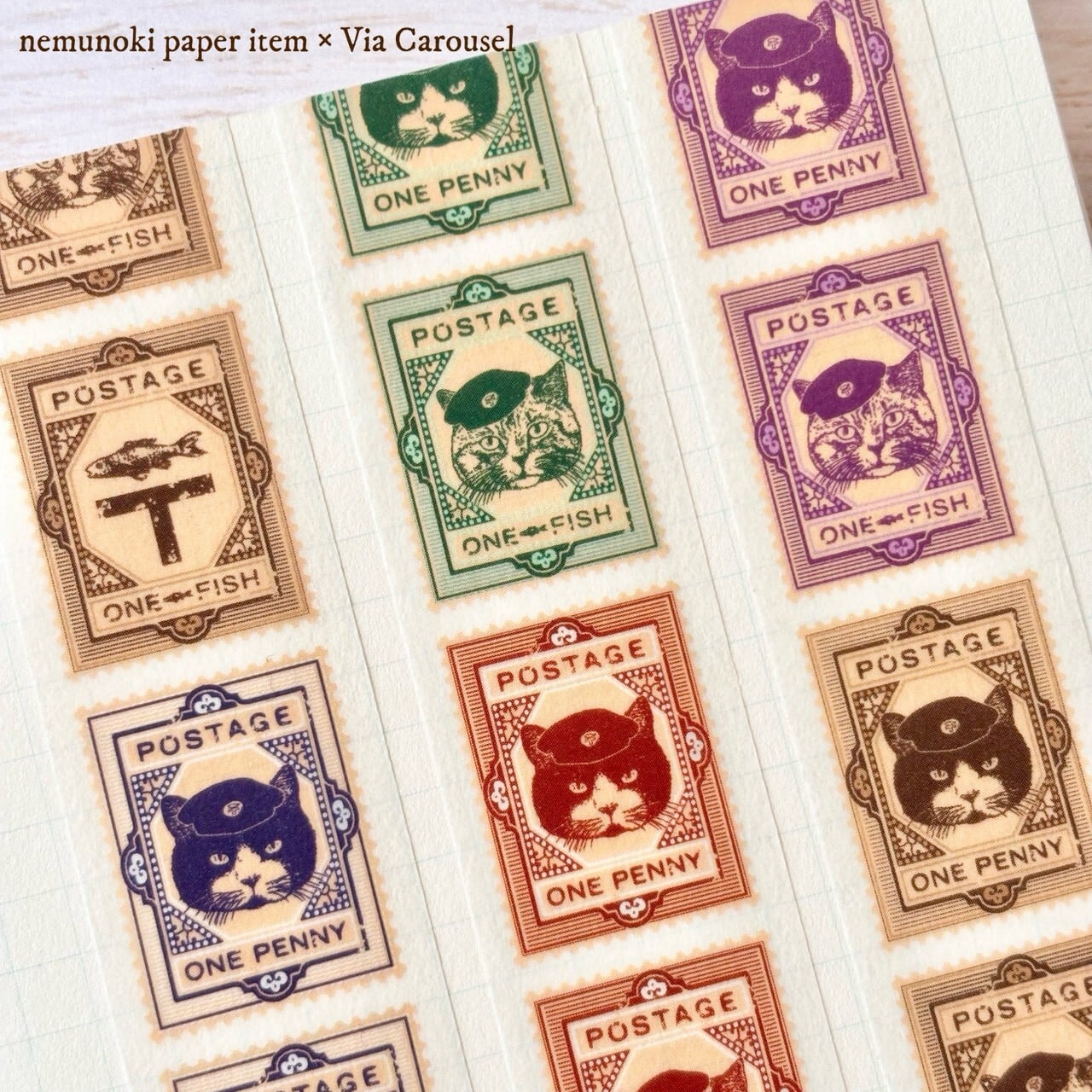 2nd 】猫たちの郵便局 マスキングテープ | Via Carousel
